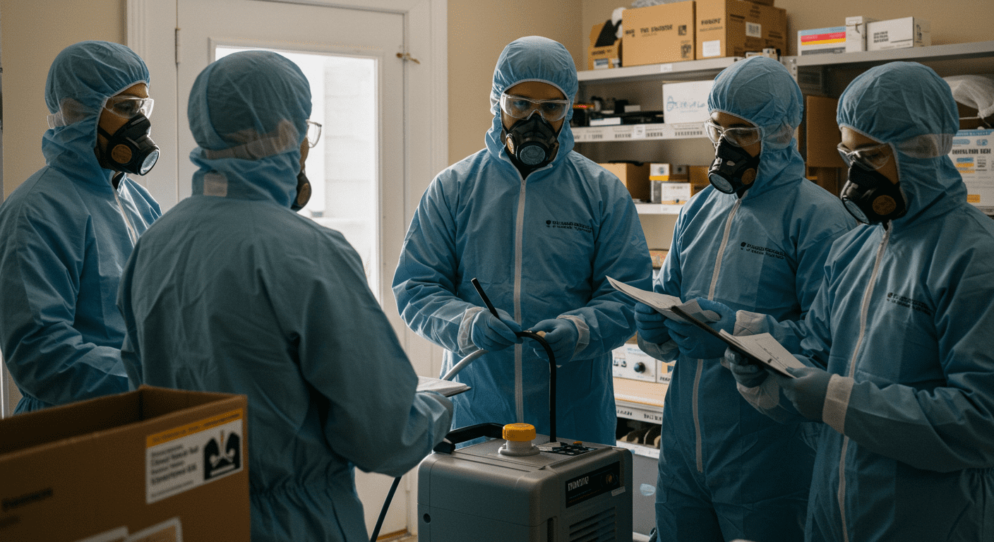 Mold Remediation Team in Action